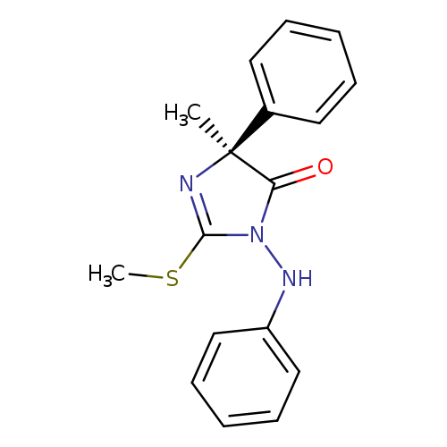 CSC1=N[C@@](C(=O)N1Nc1ccccc1)(C)c1ccccc1