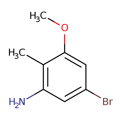 COc1cc(Br)cc(c1C)N