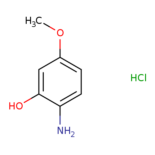 COc1ccc(c(c1)O)N.Cl