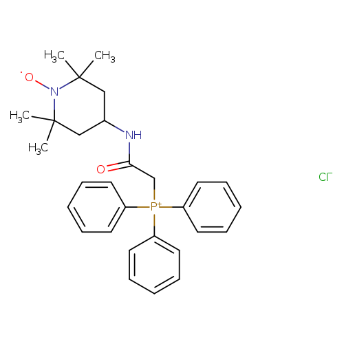 [O]N1C(C)(C)CC(CC1(C)C)NC(=O)C[P+](c1ccccc1)(c1ccccc1)c1ccccc1.[Cl-]