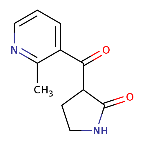 Cc1ncccc1C(=O)C1CCNC1=O