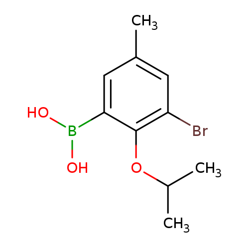 CC(Oc1c(Br)cc(cc1B(O)O)C)C