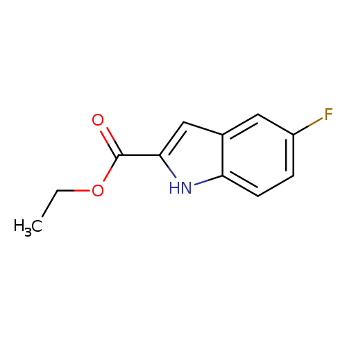 CCOC(=O)c1cc2c([nH]1)ccc(c2)F