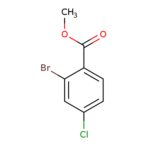 COC(=O)c1ccc(cc1Br)Cl