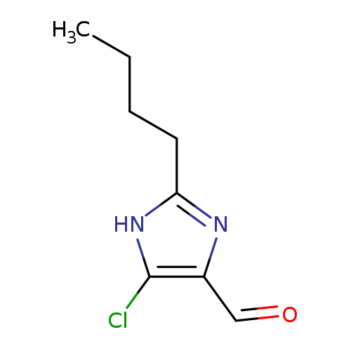 CCCCc1nc(c([nH]1)Cl)C=O