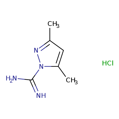 Cc1cc(nn1C(=N)N)C.Cl