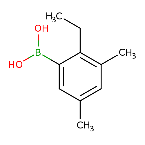 CCc1c(C)cc(cc1B(O)O)C