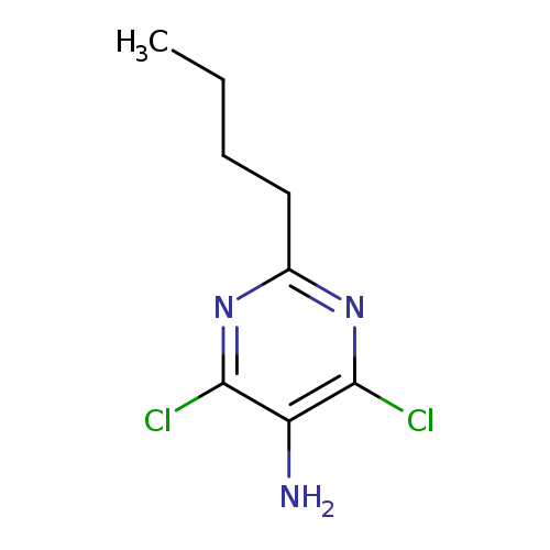 CCCCc1nc(Cl)c(c(n1)Cl)N