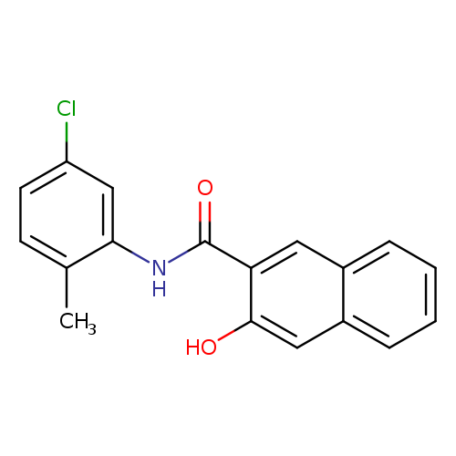 Clc1ccc(c(c1)NC(=O)c1cc2ccccc2cc1O)C