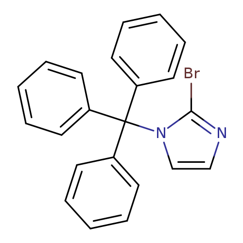 Brc1nccn1C(c1ccccc1)(c1ccccc1)c1ccccc1