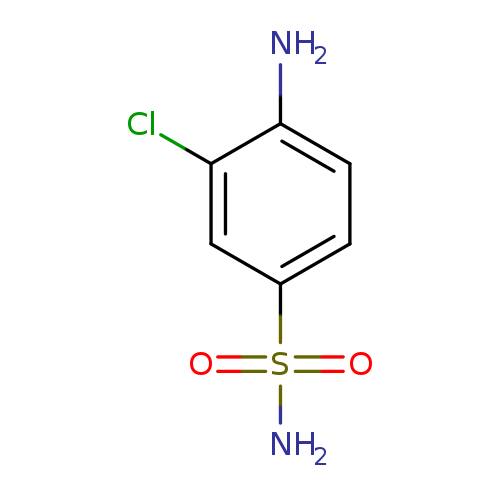 Nc1ccc(cc1Cl)S(=O)(=O)N