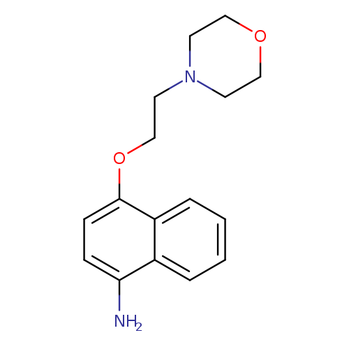 Nc1ccc(c2c1cccc2)OCCN1CCOCC1