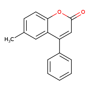 Cc1ccc2c(c1)c(cc(=O)o2)c1ccccc1