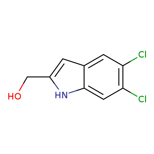OCc1[nH]c2c(c1)cc(c(c2)Cl)Cl