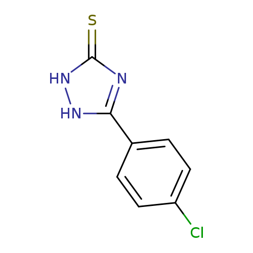 Clc1ccc(cc1)c1[nH][nH]c(=S)n1
