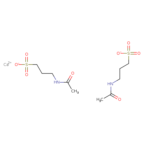 CC(=O)NCCCS(=O)(=O)[O-].CC(=O)NCCCS(=O)(=O)[O-].[Ca+2]