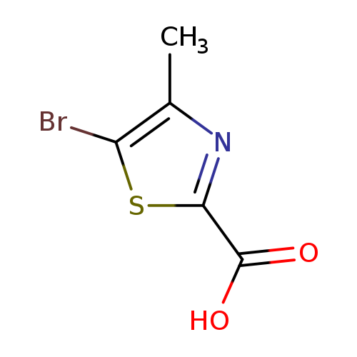 OC(=O)c1nc(c(s1)Br)C