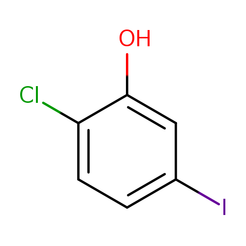 Ic1ccc(c(c1)O)Cl