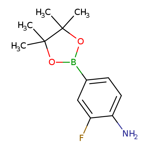 Nc1ccc(cc1F)B1OC(C(O1)(C)C)(C)C