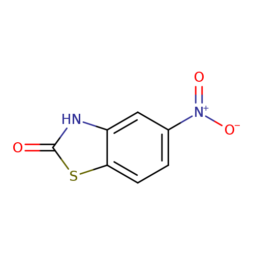 [O-][N+](=O)c1ccc2c(c1)[nH]c(=O)s2