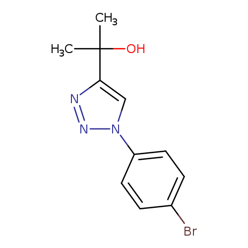 Brc1ccc(cc1)n1nnc(c1)C(O)(C)C