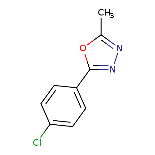 Clc1ccc(cc1)c1nnc(o1)C