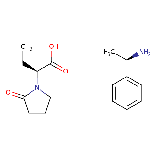 C[C@H](c1ccccc1)N.CC[C@H](N1CCCC1=O)C(=O)O