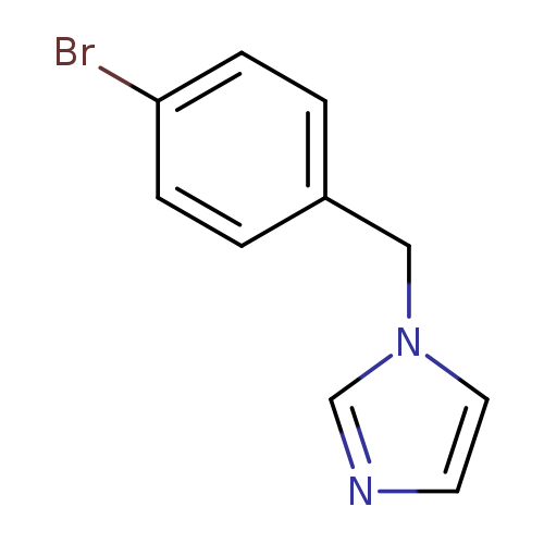 Brc1ccc(cc1)Cn1cncc1