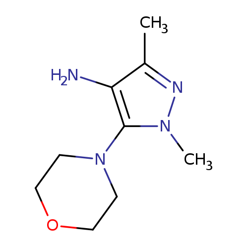 Nc1c(C)nn(c1N1CCOCC1)C