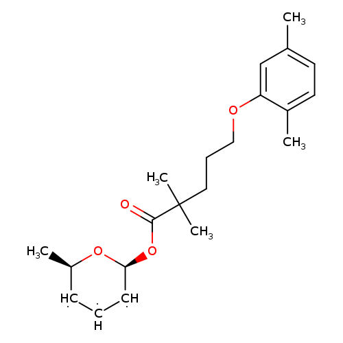 C[C@@H]1[CH][CH][CH][C@@H](O1)OC(=O)C(CCCOc1cc(C)ccc1C)(C)C