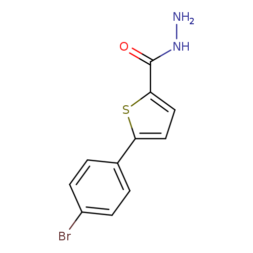 NNC(=O)c1ccc(s1)c1ccc(cc1)Br