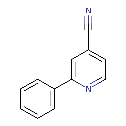 N#Cc1ccnc(c1)c1ccccc1