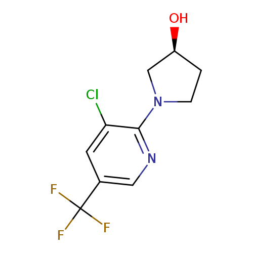 O[C@H]1CCN(C1)c1ncc(cc1Cl)C(F)(F)F