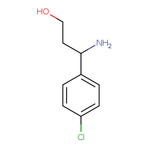 OCCC(c1ccc(cc1)Cl)N