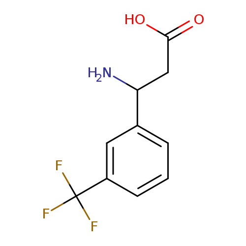 OC(=O)CC(c1cccc(c1)C(F)(F)F)N