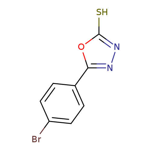 Brc1ccc(cc1)c1nnc(o1)S
