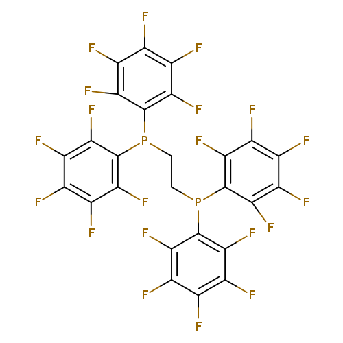 Fc1c(P(c2c(F)c(F)c(c(c2F)F)F)CCP(c2c(F)c(F)c(c(c2F)F)F)c2c(F)c(F)c(c(c2F)F)F)c(F)c(c(c1F)F)F