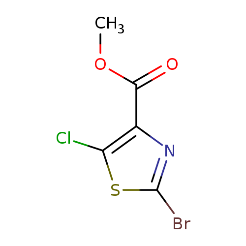 COC(=O)c1nc(sc1Cl)Br