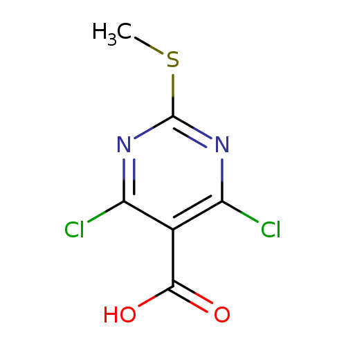 CSc1nc(Cl)c(c(n1)Cl)C(=O)O