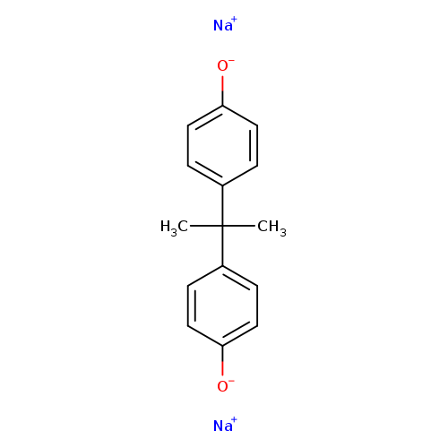 CC(c1ccc(cc1)[O-])(c1ccc(cc1)[O-])C.[Na+].[Na+]