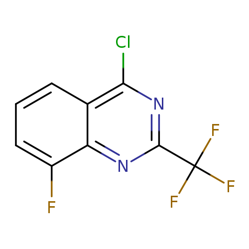 Fc1cccc2c1nc(nc2Cl)C(F)(F)F