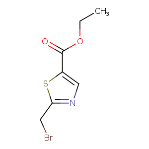 CCOC(=O)c1cnc(s1)CBr