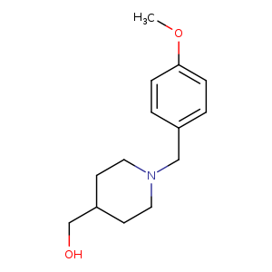 OCC1CCN(CC1)Cc1ccc(cc1)OC