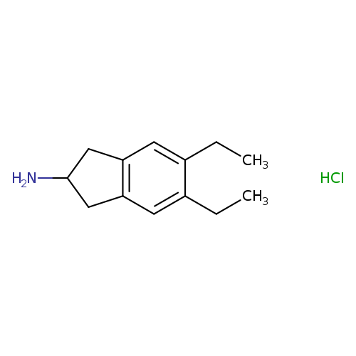 CCc1cc2CC(Cc2cc1CC)N.Cl