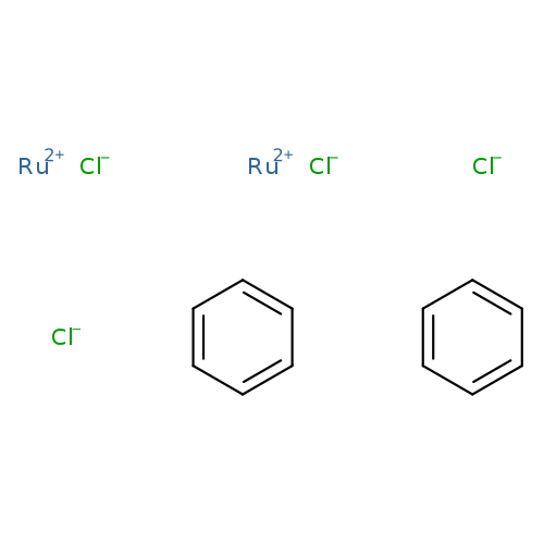 c1ccccc1.c1ccccc1.[Cl-].[Cl-].[Cl-].[Cl-].[Ru+2].[Ru+2]