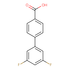 OC(=O)c1ccc(cc1)c1cc(F)cc(c1)F
