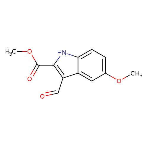 COc1ccc2c(c1)c(C=O)c([nH]2)C(=O)OC