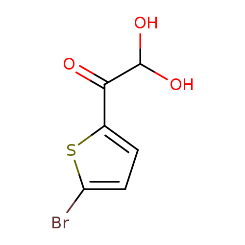 OC(C(=O)c1ccc(s1)Br)O