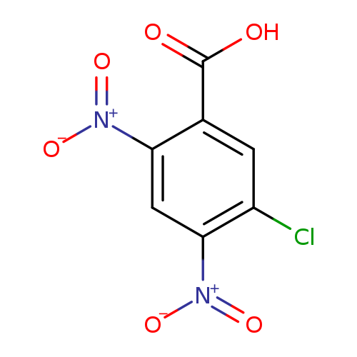 [O-][N+](=O)c1cc([N+](=O)[O-])c(cc1C(=O)O)Cl