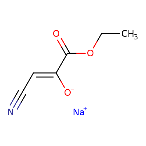 CCOC(=O)/C(=C/C#N)/[O-].[Na+]